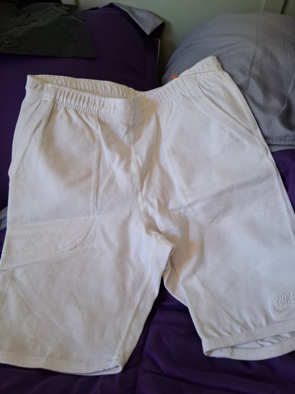 Nike Men’s White Athletic Shorts
